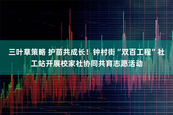 三叶草策略 护苗共成长！钟村街“双百工程”社工站开展校家社协同共育志愿活动